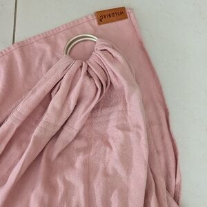 WildBird Modal Linen Ring Sling Carrier - roseate
